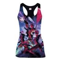 Marvel Comics Women\'s Deadpool Family Sublimation Tanktop Medium Multi-colour