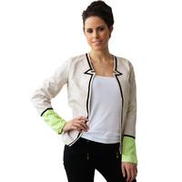 Madam Rage Cream Snakeskin Jacket