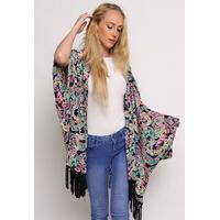 Madam Rage Navy/Pink Kimono
