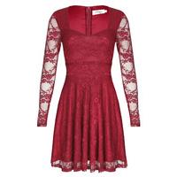 Madam Rage Lace Sweetheart Skater Dress