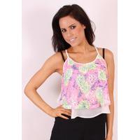 Madam Rage Neon Crochet top