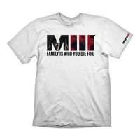 Mafia Iii Men\'s Logo & Family Tagline T-shirt Small White (ge6085s)