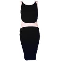 Madam Rage Mesh Panel Bodycon Dress