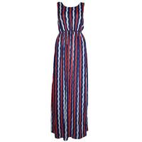 Madam Rage Stripe Cut-Out Maxi Dress