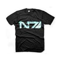 mass effect 3 glitch n7 logo extra large t shirt black ge1164xl