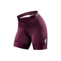 mavic sequence womens graphic waist shorts purple xl