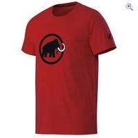 mammut logo t shirt size l colour red