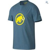 mammut logo t shirt size s colour teal green