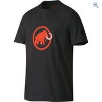 mammut logo t shirt size s colour graphite