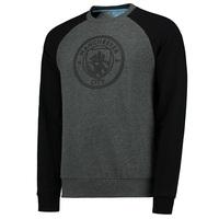 manchester city classic raglan sweatshirt greyblack black