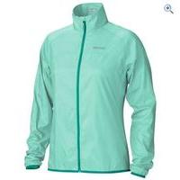 marmot womens trail wind jacket size s colour ice green