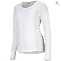 marmot womens eliza ls tee size xs colour soft white