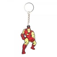 Marvel Comics Iron Man Unisex Fighting Pose Rubber Keychain