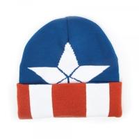Marvel Captain America: Civil War Knitted Cap Shield Logo Pattern Cuffed Beanie