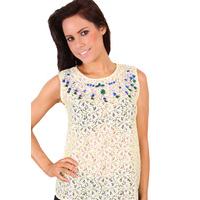 Madam Rage Embellished Lace Top-8