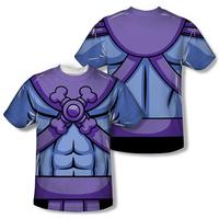 masters of the universe skeletor costume tee frontback print
