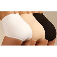 maxi briefs 3 pair pack white size large cotton