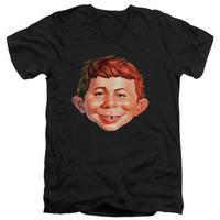 mad magazine alfred head v neck