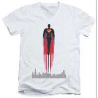 man of steel red streak v neck