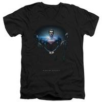 man of steel handcuffed poster v neck