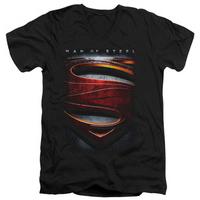 Man Of Steel - Large Shield V-Neck