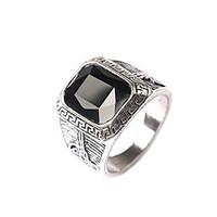 mans europe and the united states men black is noble gem ring diamond  ...