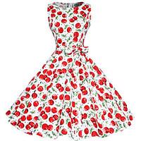 maggie tang womens 50s vintage cherry rockabilly hepburn pinup cos par ...