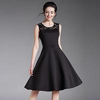 Maxlindy Women\'s Going out Casual/Daily Party Vintage Swing Little Black Dress