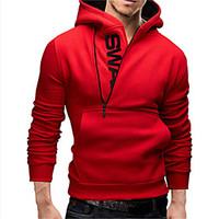 male plus size sweatshirt pullover side zipper with a hood male spring ...