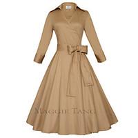 maggie tang womens bow 50s vtg retro rockabilly hepburn pinup swing pa ...