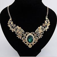 May Polly European and American folk style Jeweled necklace at