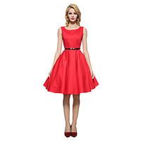 maggie tang womens blackredblue 50s vintage swing midi dress