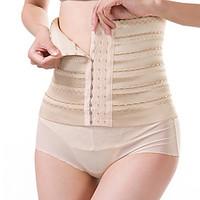 Maternity Postpartum Shaper Slimming Underwear Corset Girdle Hook Belt Waist Women\'s Sexy Solid-Medium Nylon Beige/Black