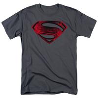 man of steel red and black glyph slim fit