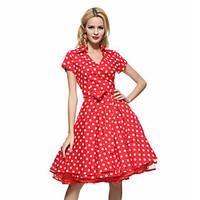 maggie tang womens 50s vtg retro polka dot rockabilly hepburn pinup co ...