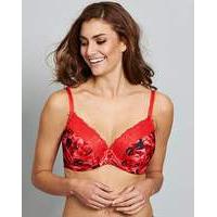 Maxine Rose Print Plunge Bra