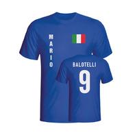 mario balotelli italy flag t shirt blue