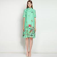 mary yanyu going out casualdaily beach simple chinoiserie a line dress ...