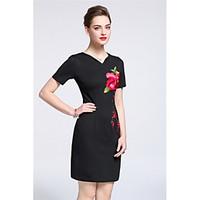 marcobor womens going out casualdaily cute sheath dresssolid embroider ...