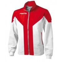 macron tanatos tracksuit jacket white red