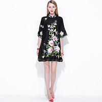 mary yanyu going out casualdaily beach simple chinoiserie a line dress ...