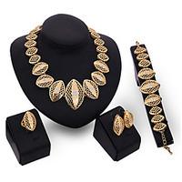 May Polly The new European Jewelry Ring Necklace Earrings Set