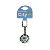 Man City Football Spinner Keyring