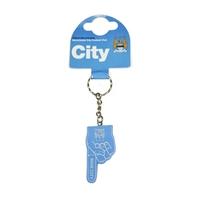 manchester city no 1 fan keyring