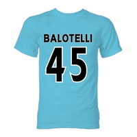 Mario Balotelli Man City Hero T-Shirt (Sky Blue)