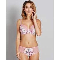 Maxine Pink Floral Print Balcony Bra