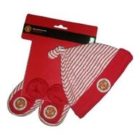 Man Utd Hat &amp; Bootie Set (3-...