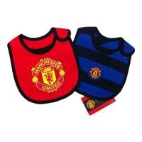 man utd 2pk baby bib