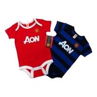 man utd 2pk bodysuit 9 12m