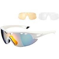 Madison Recon Glasses 3 Lens Pack Gloss White / Fire Mirror Amber & Clear Lenses